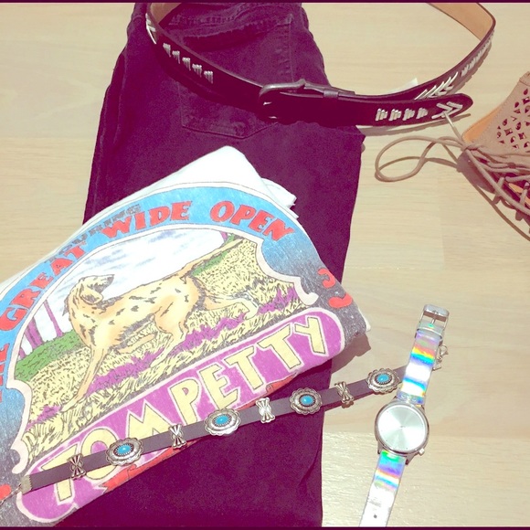 turquoise Western Frame Choker Necklace - Picture 7 of 9